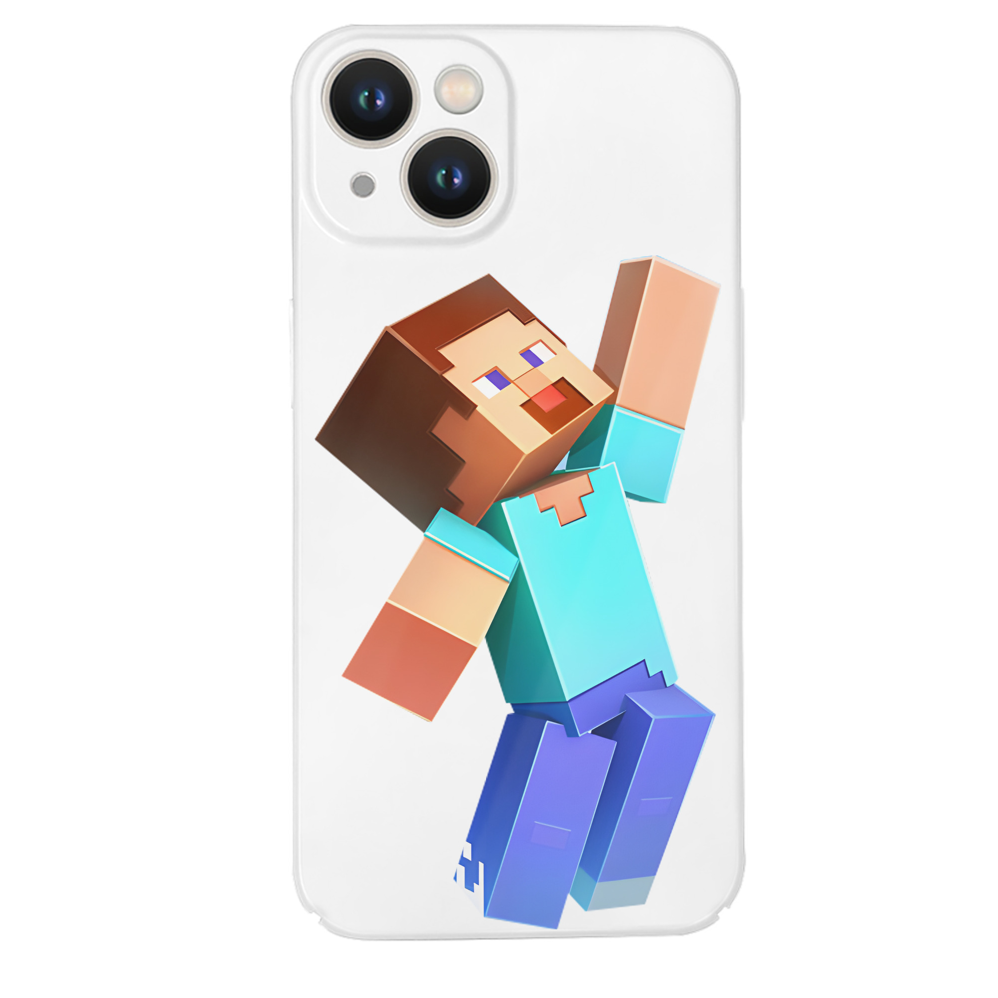 （画像用） マインクラフト ブロックの世界 Minecraft MC Block world 【iPhone 14シリーズ対応】ハードケース